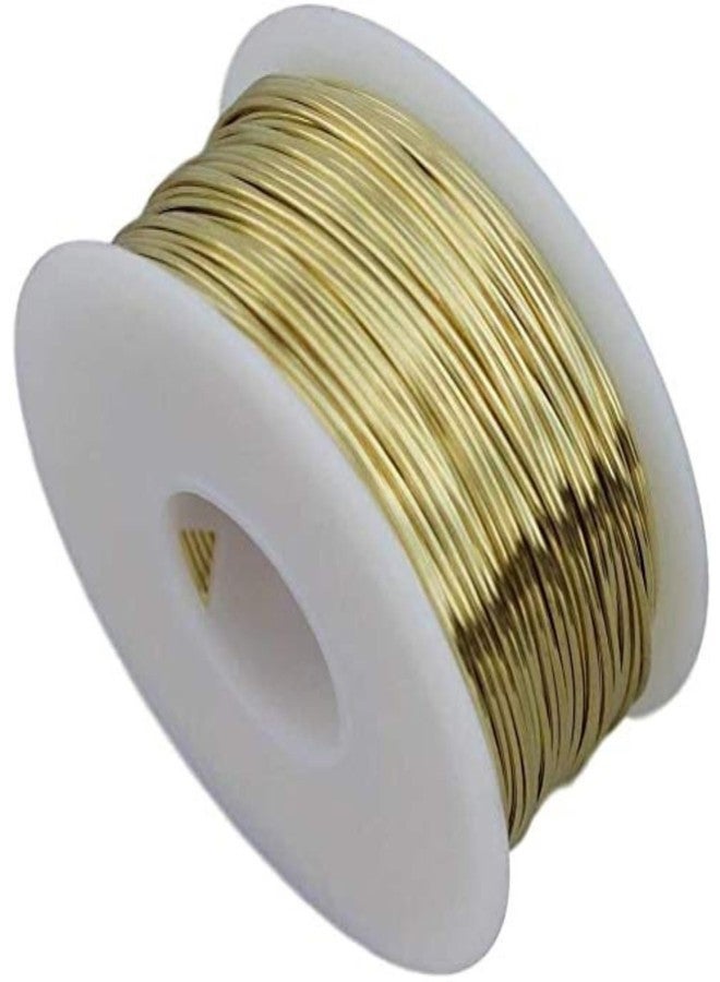 POWER HUB 10 Meter Brass Wire - 22 Gauge (0.71mm) - Dead Soft - Golden Wire For Jewellery - Beading - DIY Craft And Artistic